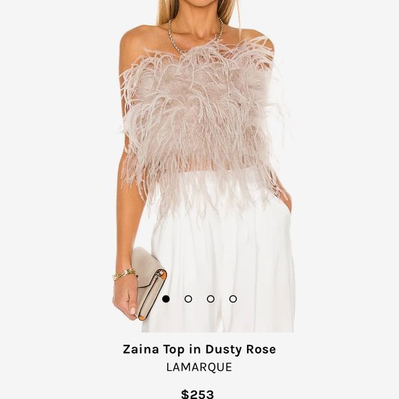 COPY - Revolve LaMarque Feather Top - Picture 4 of 4